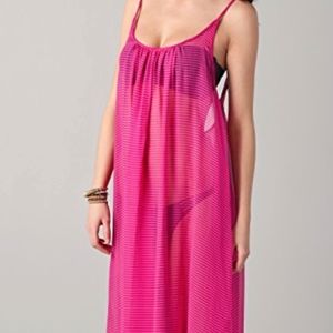 MIKOH Sardinia Long Silk Cover Up Dress